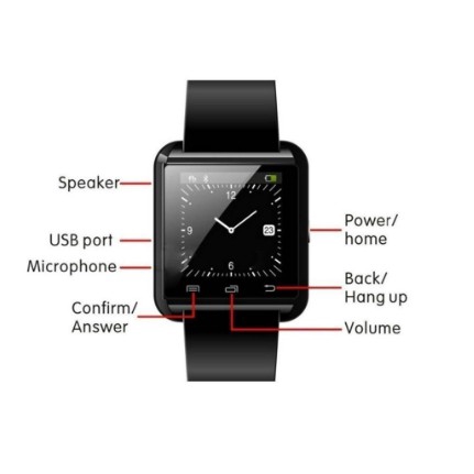 Đồng hồ thông minh U8 smart watch smartwatch kết nối bluetooth đo nhịp tim định vị trẻ em nghe gọi gps Chống nước