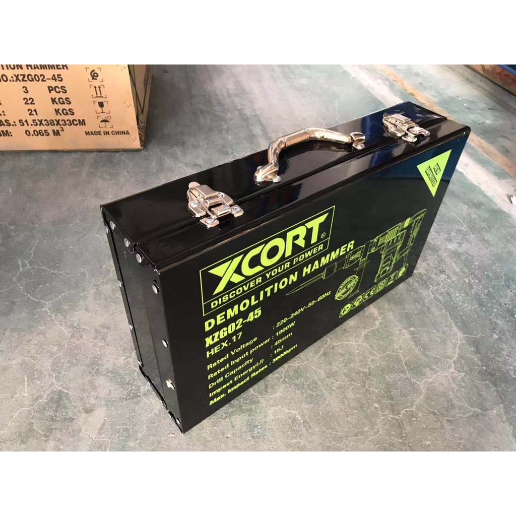 Máy đục bê tông 1900W XCORT Model XZG02-45 Mũi 45mm Lõi đồng Máy cực khỏe