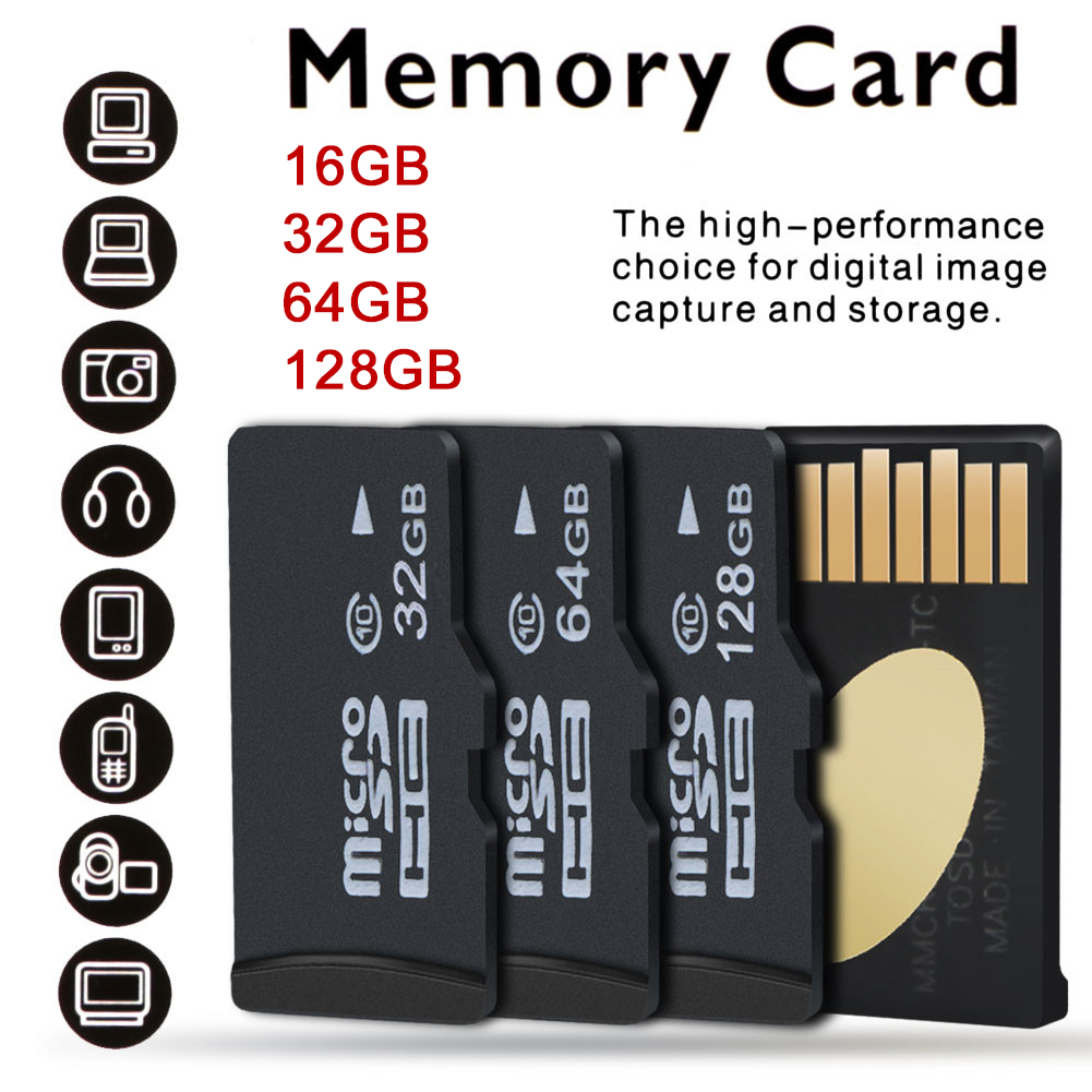 nguyên chất đầy đủ 128GB cực hạn Thẻ Micro SD TF Bộ nhớ Flash Class 10 Bộ chuyển đổi miễn phí