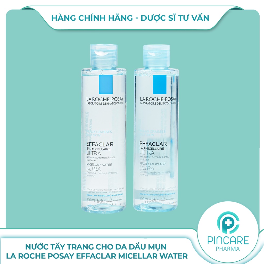 Nước tẩy trang cho da dầu mụn La Roche Posay Effaclar Micellar Water - Hàng chính hãng - Nhà thuốc PinCare