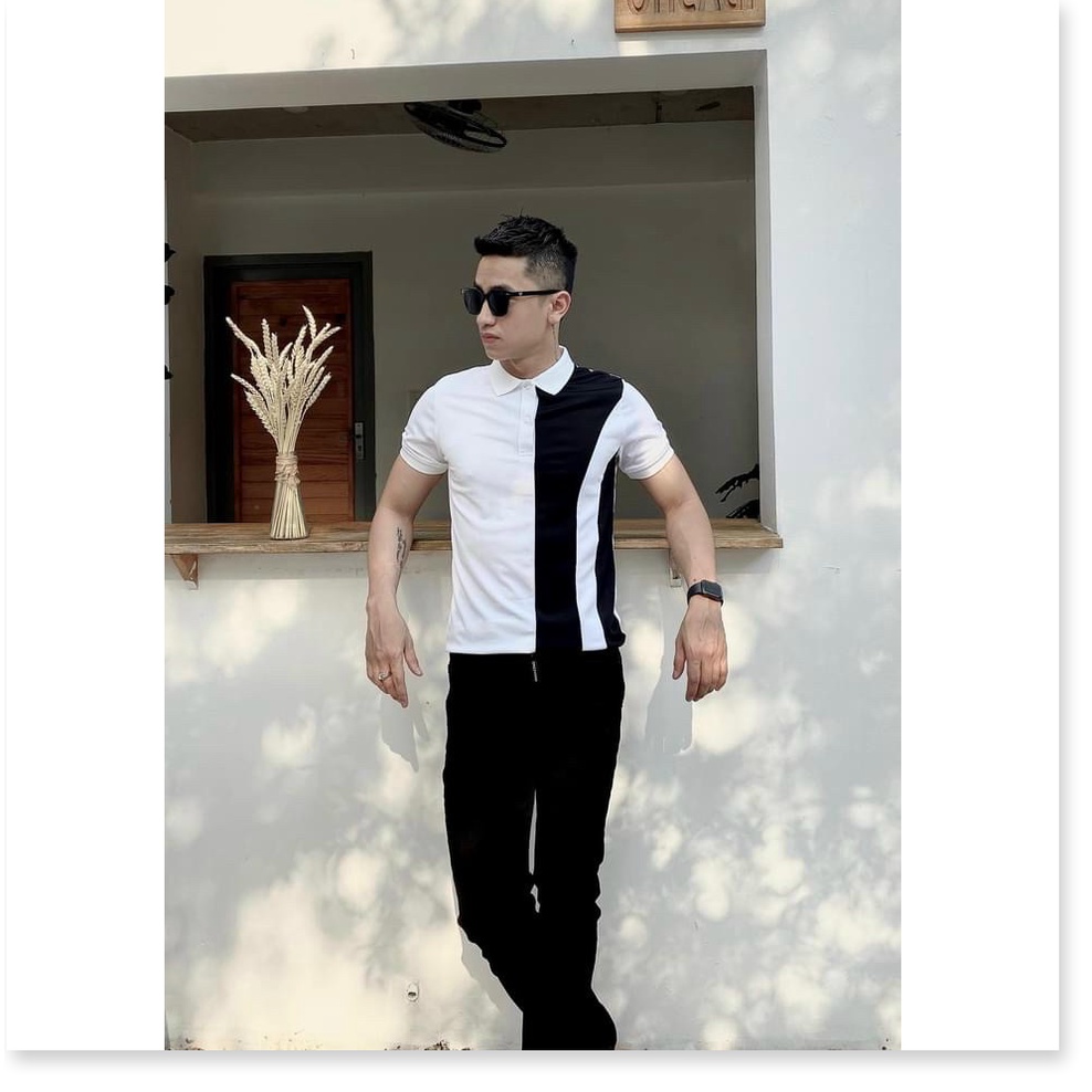 Áo thun cổ trụ phối màu siêu đẹp chuẩn nam tính cho ae KOKO MI FASHION