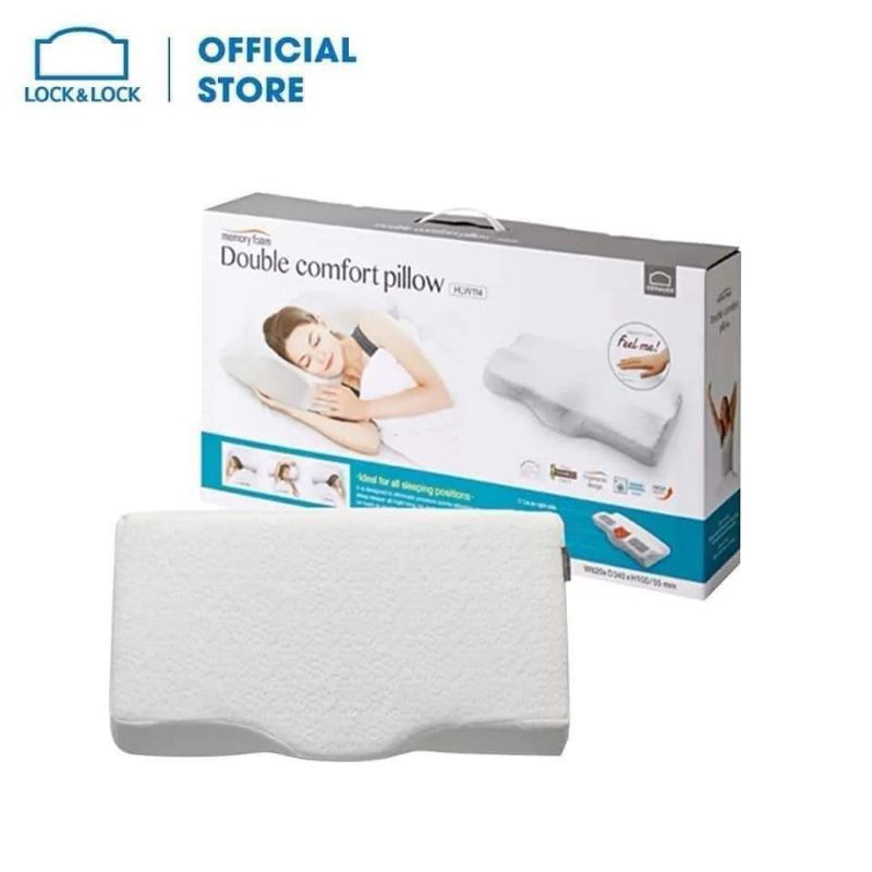 Gối Memory Foam 50D Lock & Lock HLW114 (62 x 34 x 10 cm)