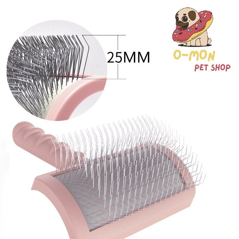 Lược chải lông bản cong Goldpets đánh chải bông lông cho thú cưng xinh đẹp chuẩn spa - OmonPet