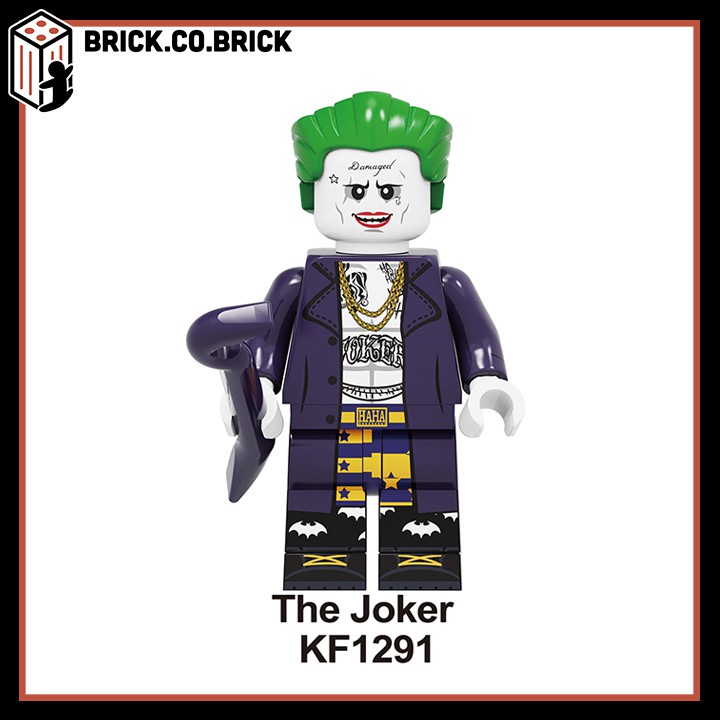 Lego Siêu Anh Hùng Non Joker Đồ Chơi Lắp Ráp Minifigure Mô Hình Marvels/ DC Kẻ Phản Diện KF6110