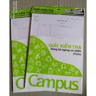 TÚI GIẤY KIỂM TRA CẤP 2 CAMPUS CÓ CHẤM CHUẨN
