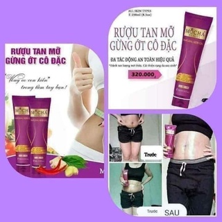 Kem gừng mocha tan mỡ tinh chất gừng ớt cô đặc 250ml