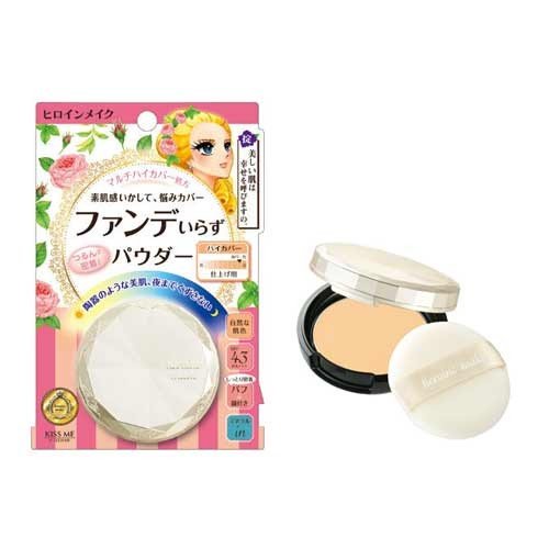 Phấn phủ nền trong suốt không trôi KISSME Heroine Make Long Stay Powder Clear 5g