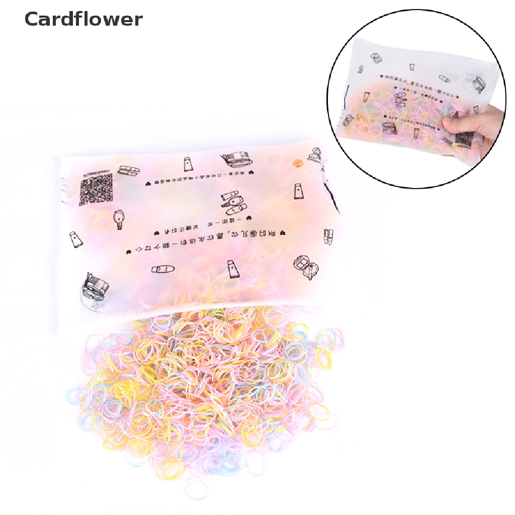 Set 2500 Chun Buộc Tóc Trong Suốt Cho Bé Gái