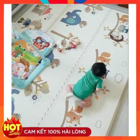 [LOẠI TO-2m]Thảm trải sàn, thảm xốp cho bé hình con vật, thảm gấp gọn chống thấm