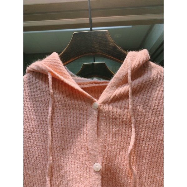 Áo Blod pastel Len - Hoodie nút tháo rời