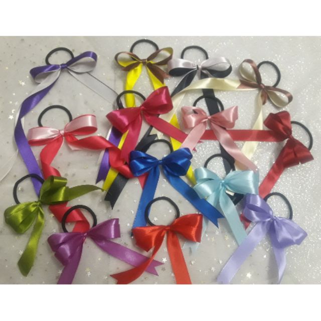 Dây buộc tóc nơ ruybang tiểu thư (Sỉ SLL)