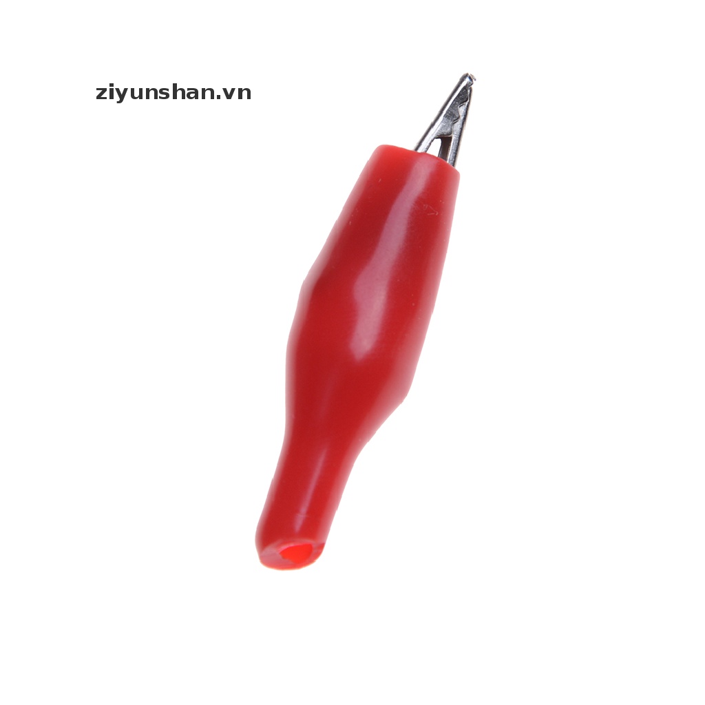 Set 20 kẹp cá sấu màu đen đỏ cho dây dò thử điện