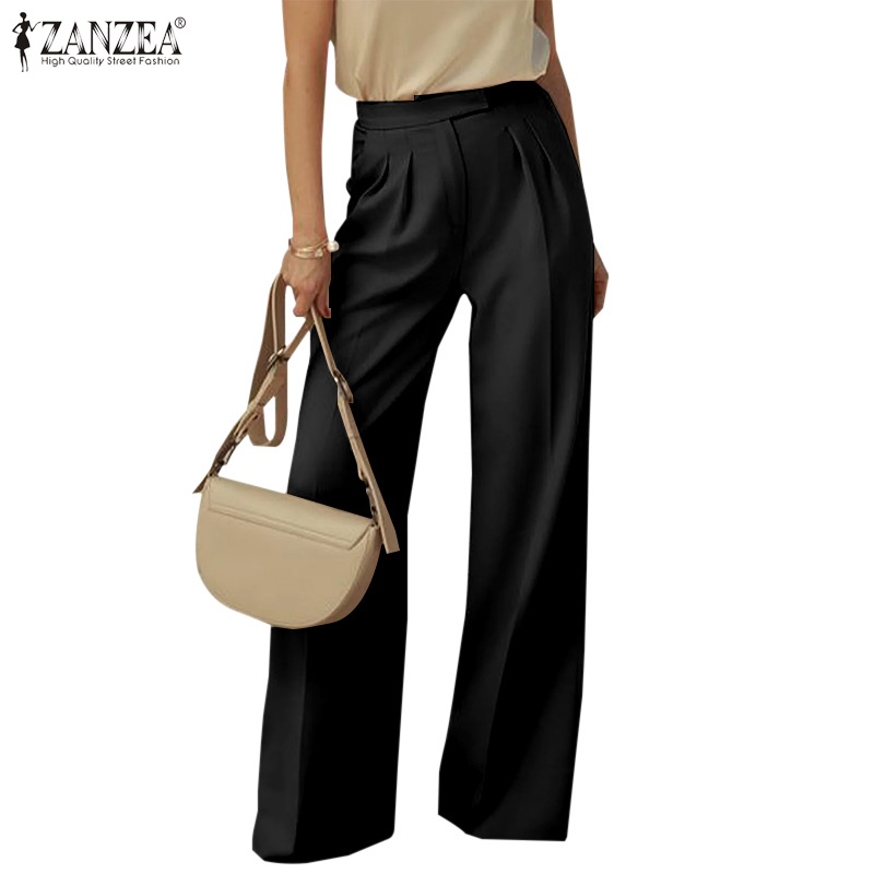 Quần dài ZANZEA ống rộng thời trang nữ tính