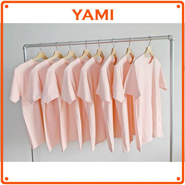 Áo thun tay ngắn big size,áo phông tay ngắn màu hồng dâu có size đại 85kg