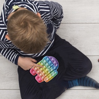 Astronaut Silicone Decompression Toy Push Bubble Fidget Sensory Toy Thinking Training Tools for Adult Children