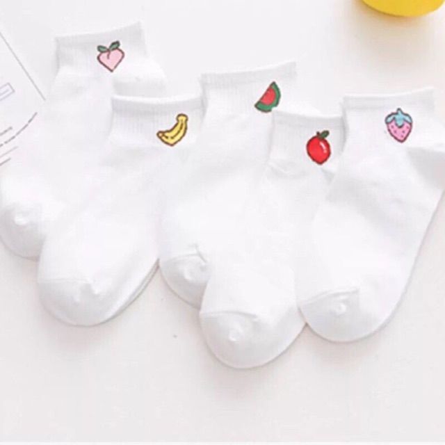 Tất gót hoa quả kute