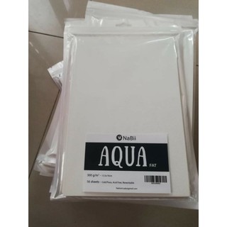 Giấy vẽ màu nước Nabii Aqua Fat 300gsm (phân phối chính hãng)