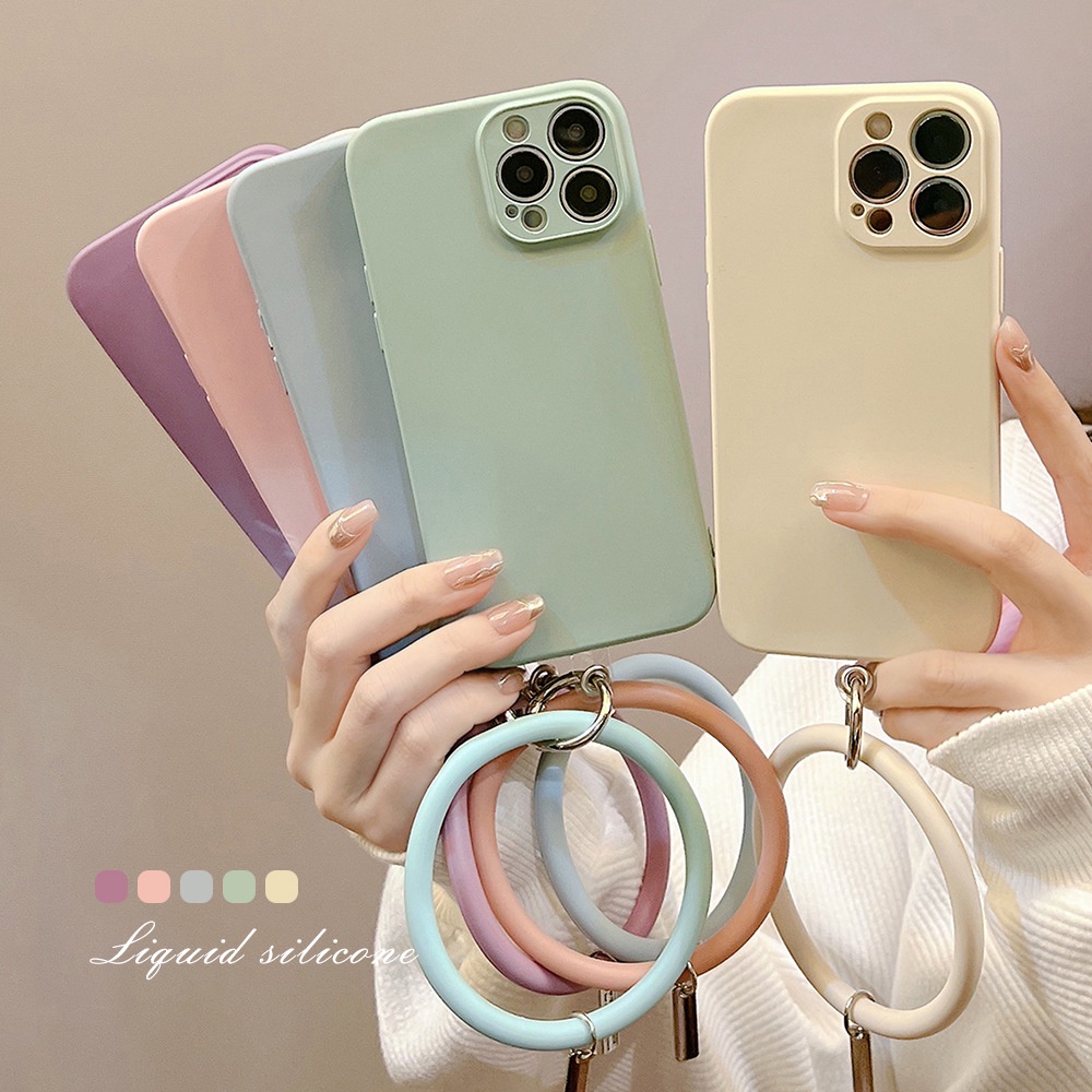 Ốp Điện Thoại Silicon Mềm Chống Rơi Màu Macaron Cho iPhone Android OPPO VIVO Huawei Xiaomi Redmi Samsung