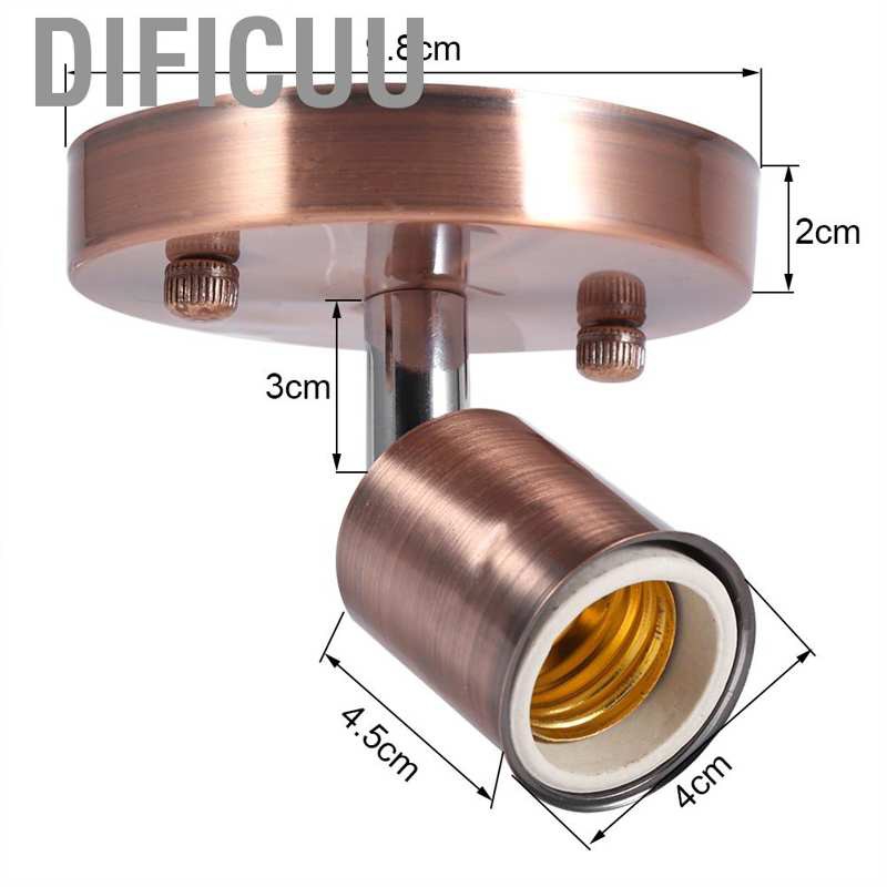 1 Chuôi Đèn E27 180 Phong Cách Edison Hiện Đại Gắn Trần Nhà Kèm Giá Đỡ Tiện Dụng° Quay