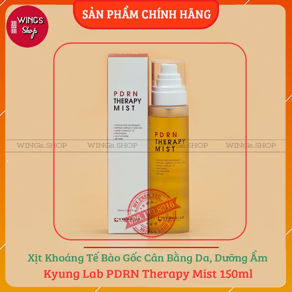 Xịt khoáng tế bào gốc cân bằng da, dưỡng ẩm Kyung Lab PDRN Therapy Mist 150ml | Wings Shop