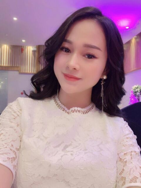 Đầm dự tiệc đầm ren trắng dáng ôm sang trọng nhất