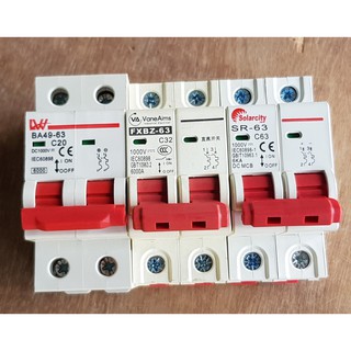 CB DC Bảo vệ quá tải an toàn cho hệ điện mặt trời 20A 40A 60A