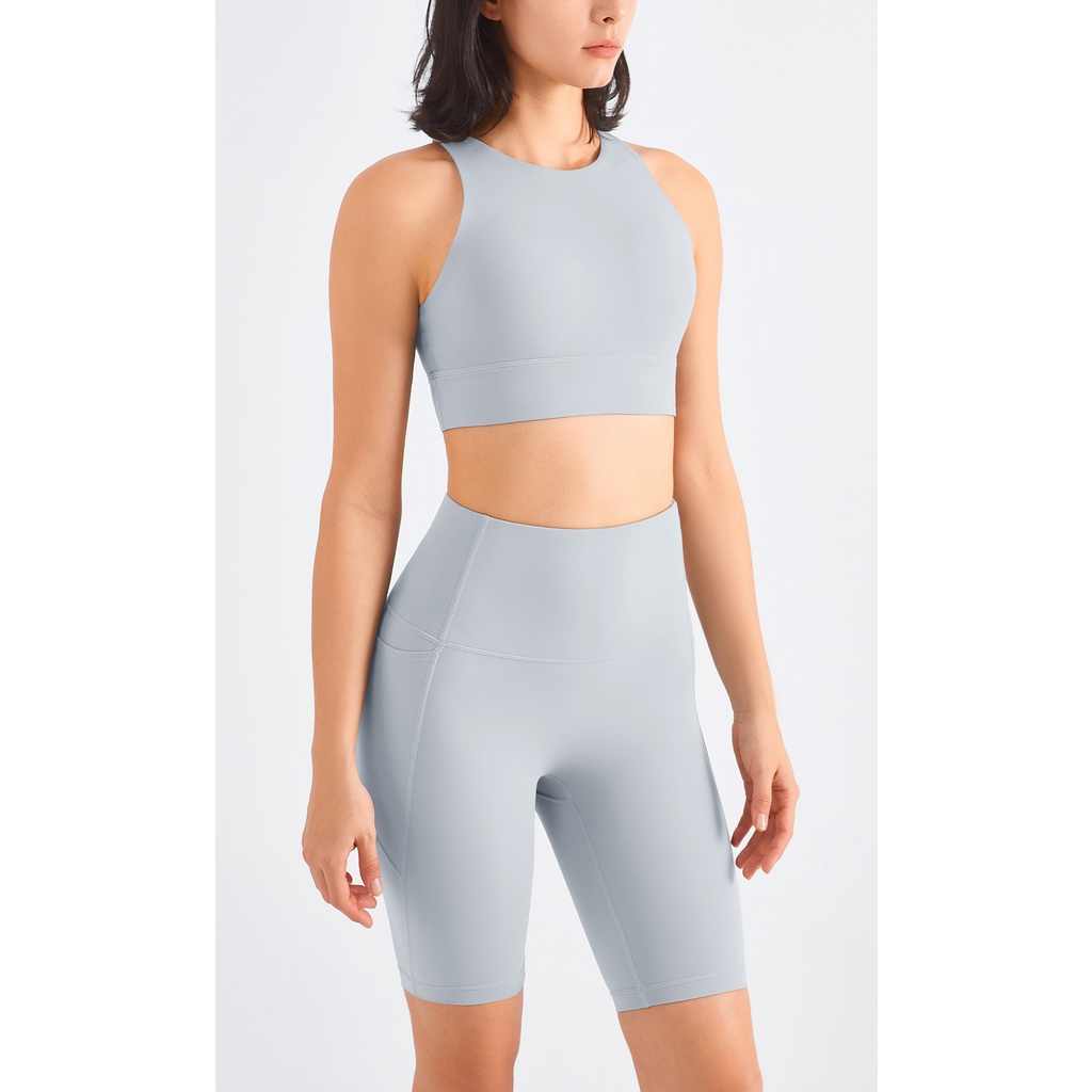 Áo bra thể thao HOPPE FUMENG WX198 3 lỗ cổ cao chuyên dụng cho nữ mặc tập gym
