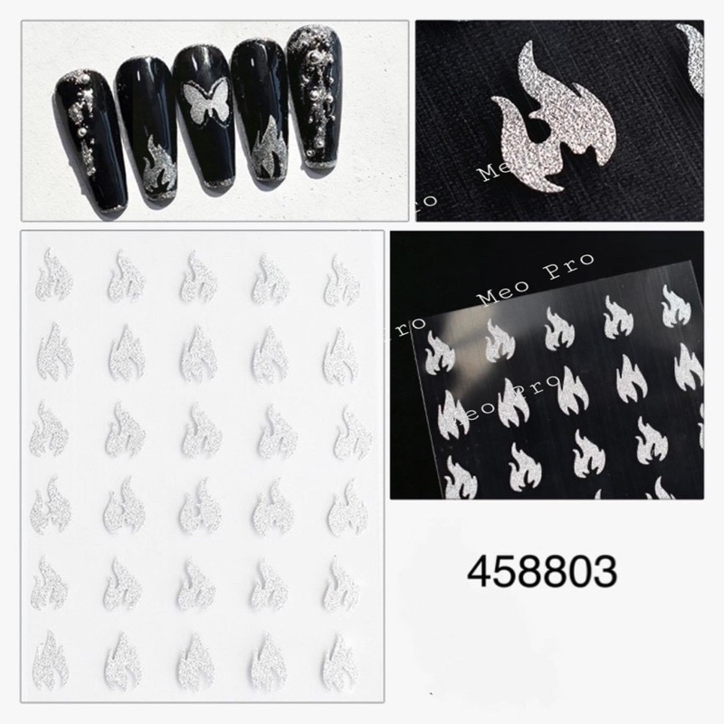 ( phụ kiện nail) sticker - dán trang trí móng phản quang