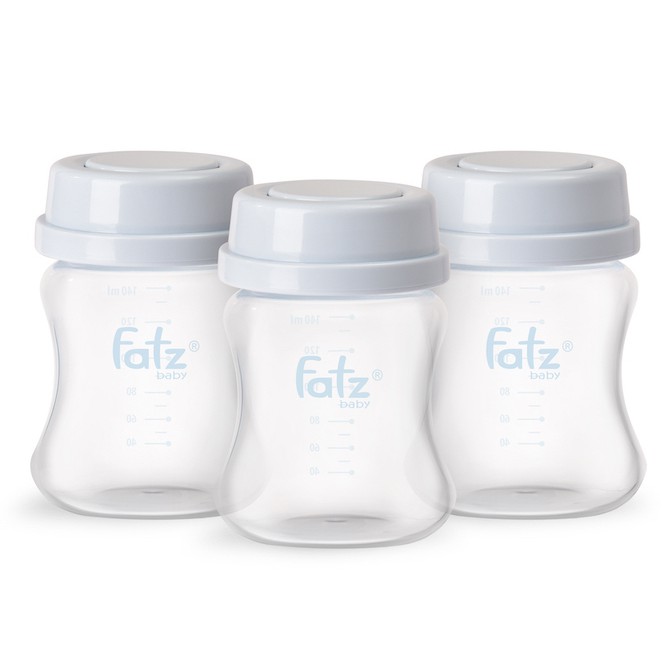 Set 3 Bình Trữ Sữa Fatz Baby Cổ Rộng 150ml, Bình Trữ Sữa Mẹ Cho Bé