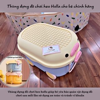 Hộp đựng đồ chơi cho bé cao cấp Heo Holla [ Nhựa PP/ video thật Shop quay]