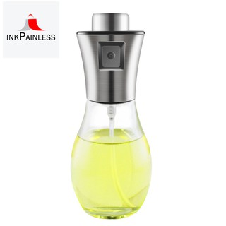 Chai thủy tinh trong suốt cầm tay đựng dầu ô liu dạng xịt tiện dụng khi nấu ăn
