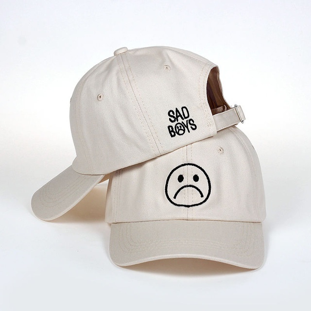 Mũ lưỡi trai vành cong màu đen phong cách Harajuku hiphop có thể điều chỉnh cho nam