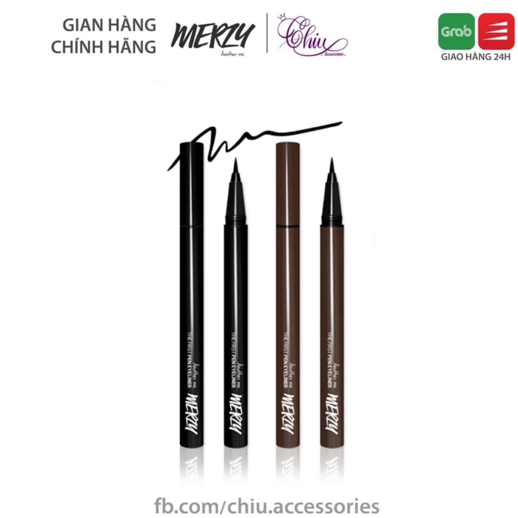 Bút kẻ mắt nước chống trôi Merzy The First Pen Eyeliner