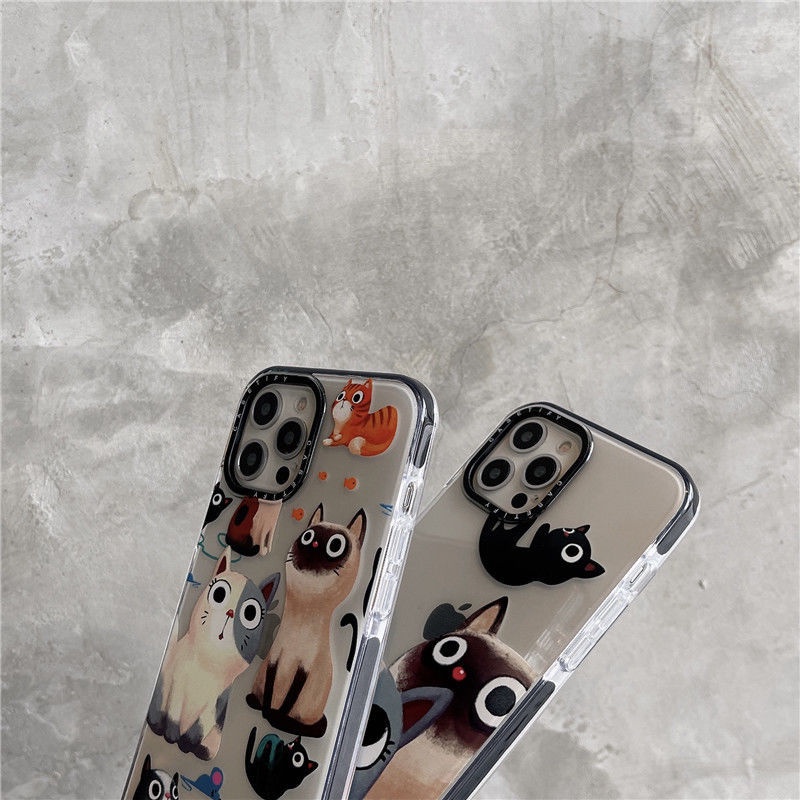 Ốp Lưng Silicone Mềm Trong Suốt In Hình Mèo Đáng Yêu Cho Iphone 12 Pro Max 11pro Max Xs Xr 8 7plus Se 2020 | BigBuy360 - bigbuy360.vn