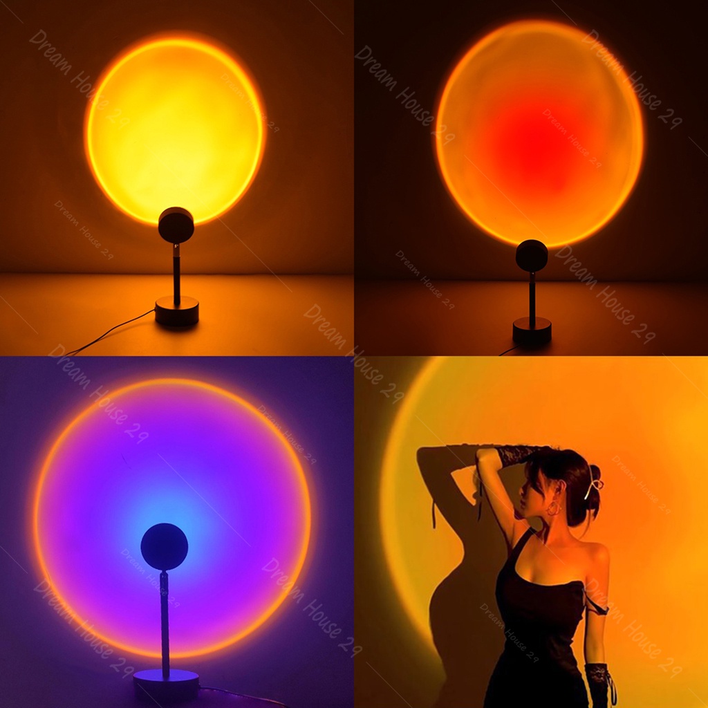 Đèn hoàng hôn 16 triệu màu, đèn chụp ảnh tiktok led rgb có điều khiển, 3 mẫu kích thước từ 26-38cm x 10cm