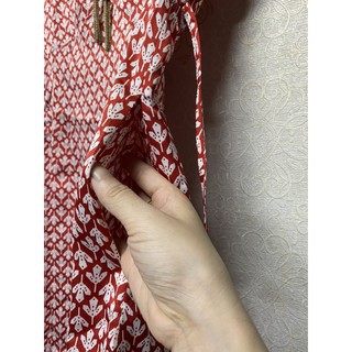Đầm phi hoa đỏ xk