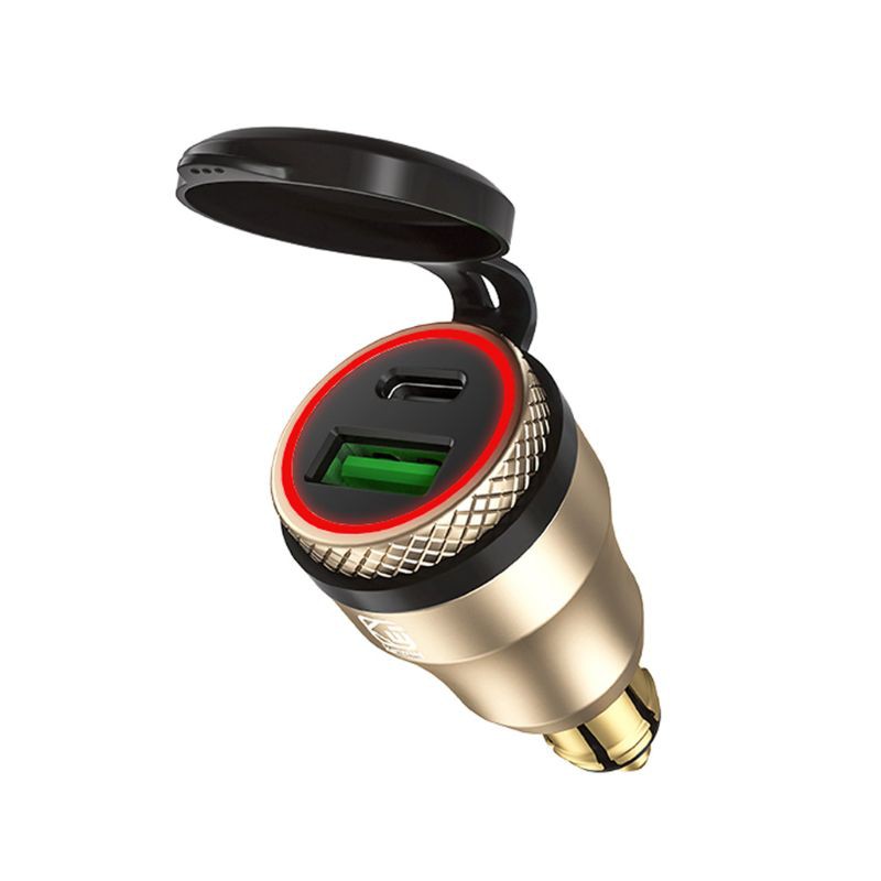 12V 24V QC3.0 USB Type C PD Fast Charger Power Adapter Hella DIN Plug Socket