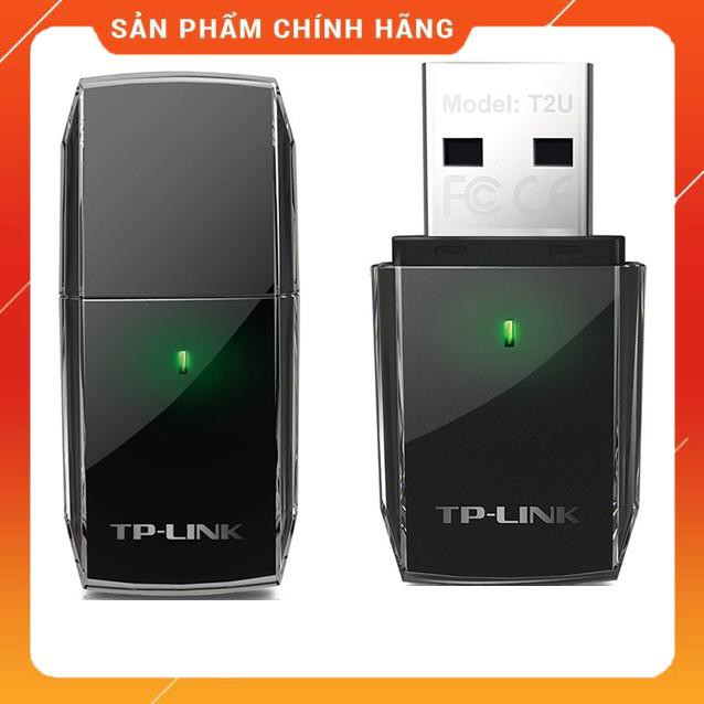 [Mã 154ELSALE2 giảm 7% đơn 300K] USB thu wifi 2 băng tần TP Link T2U dailyphukien