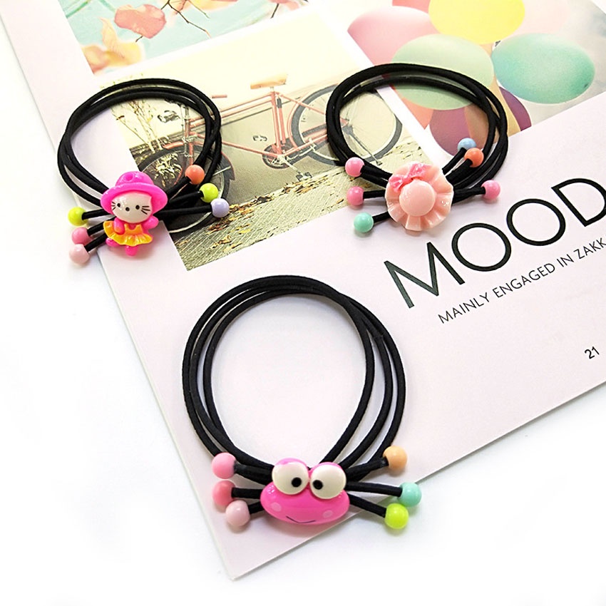 Dây buộc tóc cho bé gái - Set 10 dây cột tóc dễ thương, bền đẹp - NASI Store