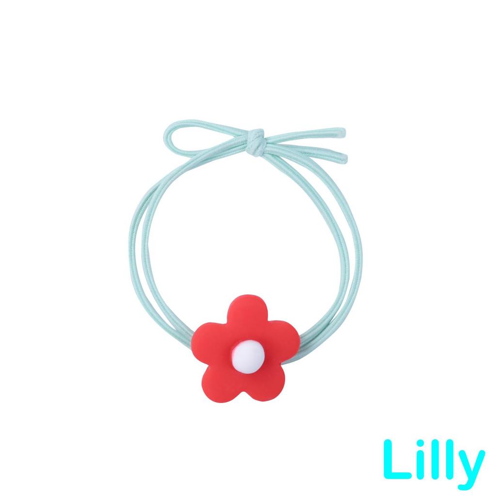 Dây buộc tóc đuôi ngựa hình hoa dễ thương cho nữ