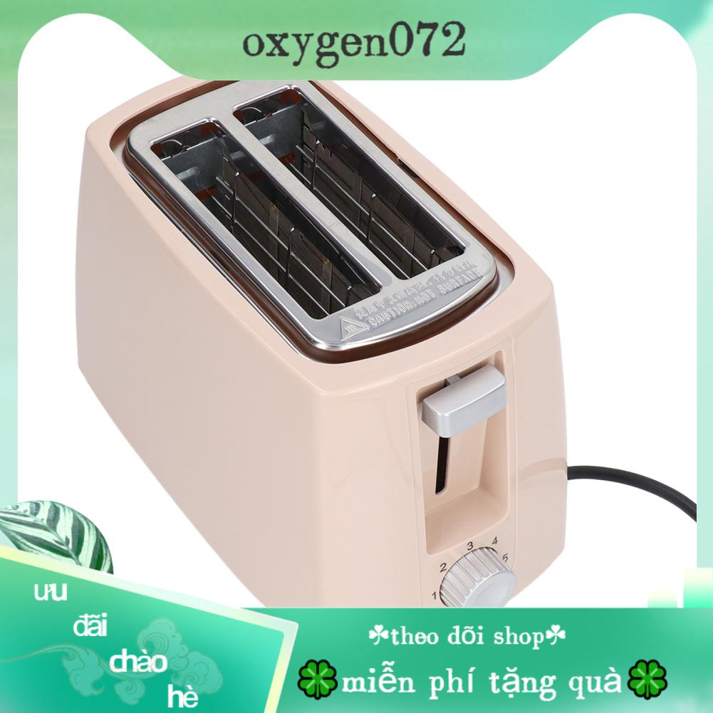 Máy Nướng Bánh Mì 2 Lát Tự Động Làm Nóng Nhanh Có Khay Tháo Rời Cho Gia Đình/Quán Cafe EU 220