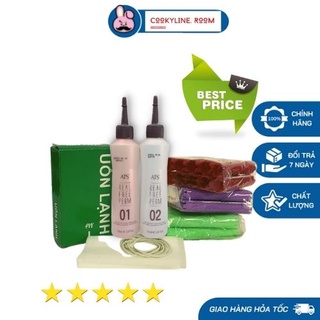 🛑tặng giấy uốn+ chun🛑 uốn lạnh ats 150ml uốn lạnh không mùi cao cấp ats - uốn lạnh tạo sóng bồng bềnh và trục uốn