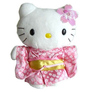 Gấu bông Hello Kitty mặc trang phục 20cm