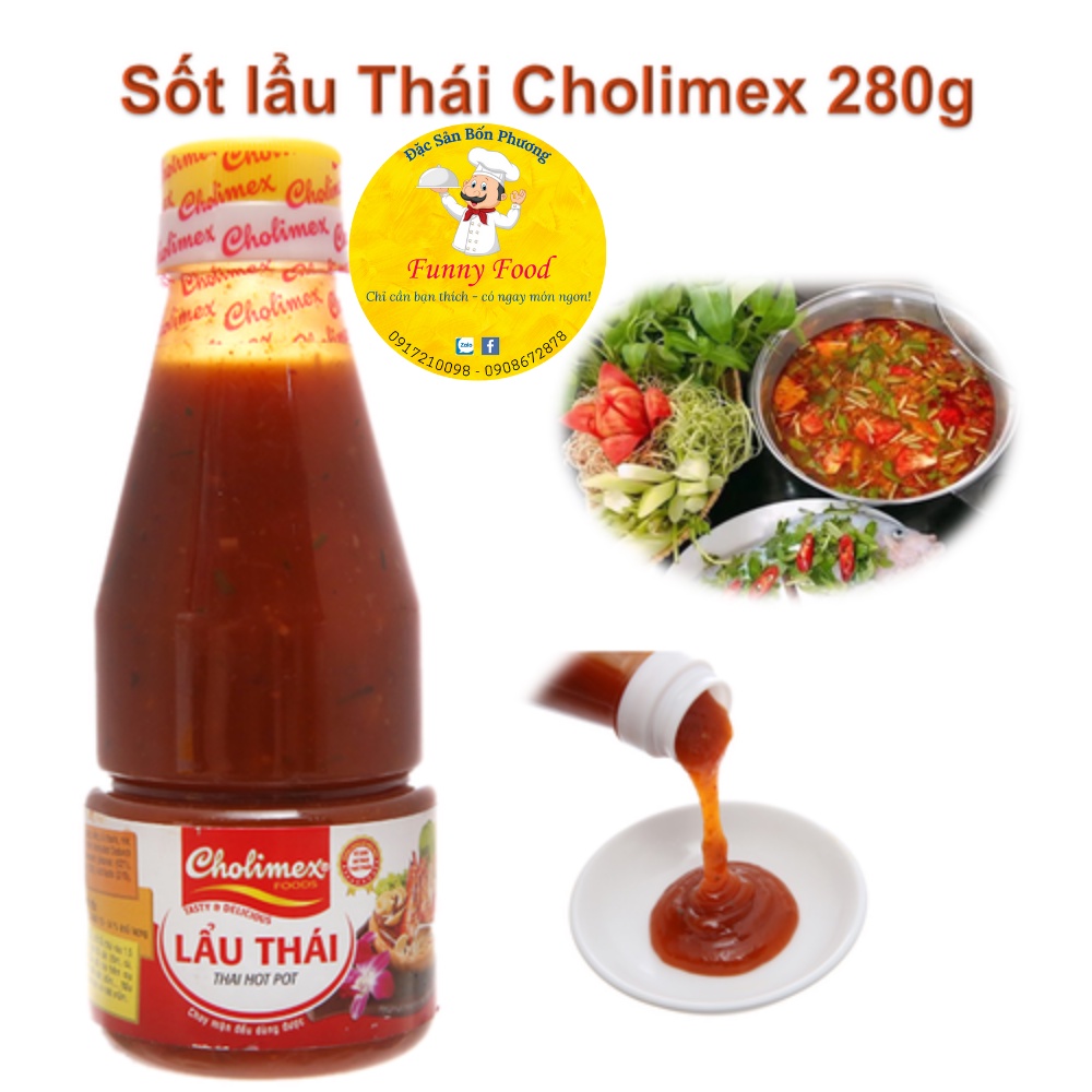 Sốt Lẩu Thái Cholimex – Gia Vị Lẩu Thái Siêu Ngon 280g – Funnyfood