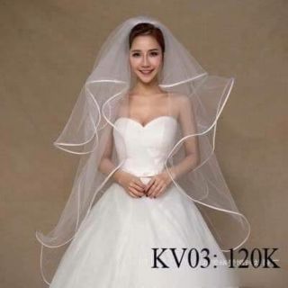 Voan nhún phụ kiện cô dâu