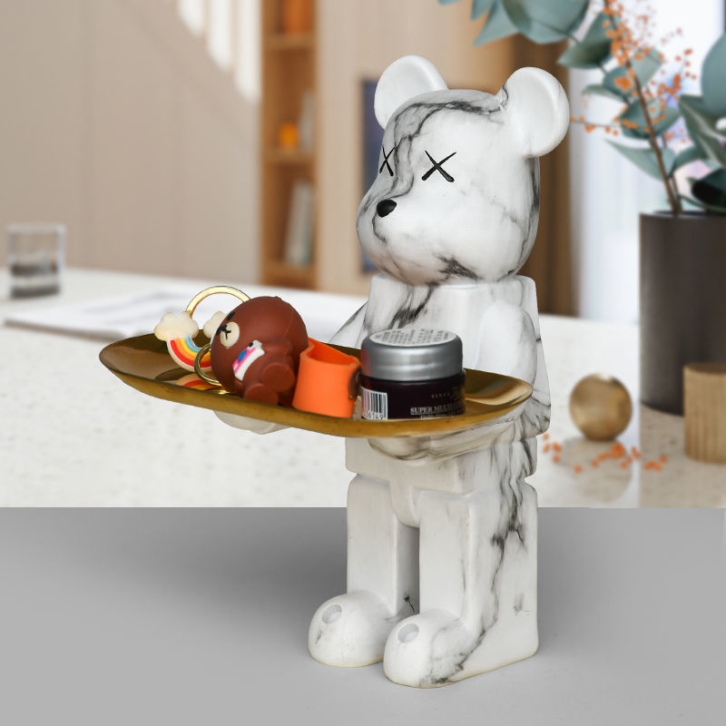 Khay Đựng Chìa Khóa Hình Gấu Độc Đáo Trang Trí Nhà Cửa DIY