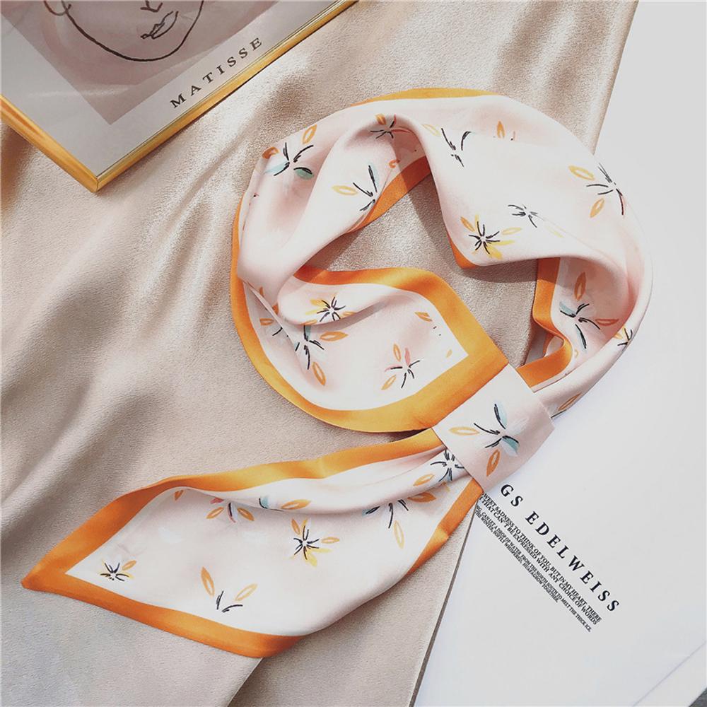 Khăn Trùm Đầu Bằng Lụa Satin In Họa Tiết Hoa Mới Cho Nữ