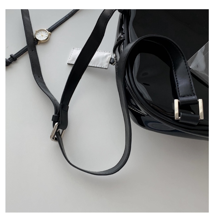 Jennie blackpink Ba Lô Da Hai Lớp Màu Đen Trơn Hình Vuông Nhỏ Có Thể Điều Chỉnh Họa Tiết Hoa Hồng