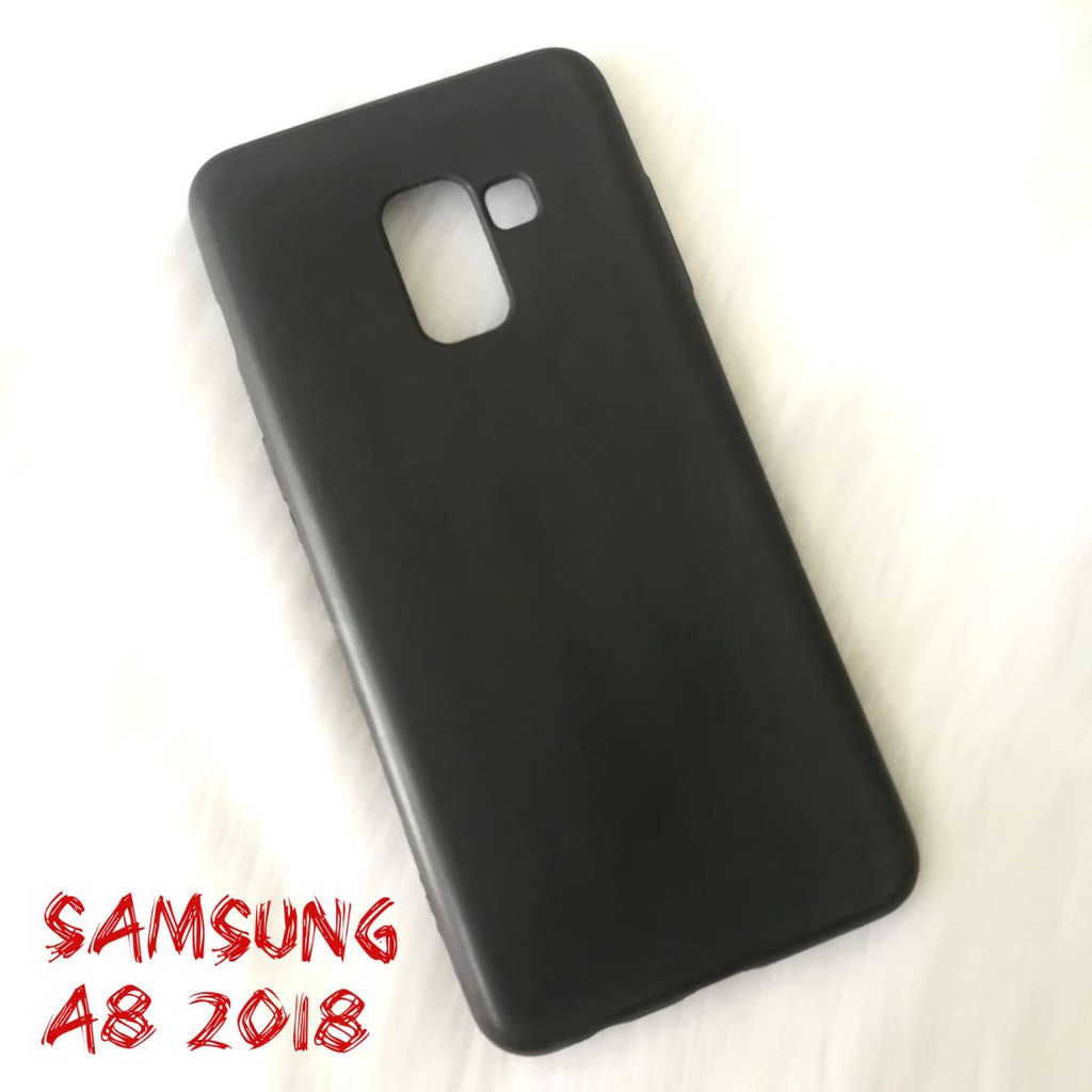 Ốp Lưng Samsung A8 2018 Dẻo Đen Giá Rẻ