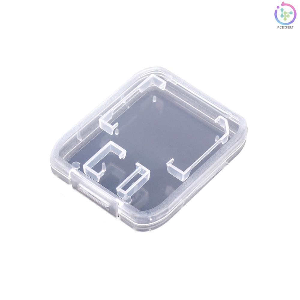 PCER♦SD Memory Card Case SDHC Holder Protector Transparent Box Plastic Storage